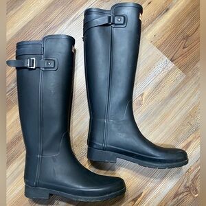 Tall Black Hunter Boots